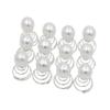 24PCS Imitation Pearl Spiral Hair Pins Metal Spiral Twist Hairpins Bobby Pins Barrette Hair Clips Hair Bun Hair Accessories for Women Lady (White) view 1