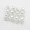 24PCS Imitation Pearl Spiral Hair Pins Metal Spiral Twist Hairpins Bobby Pins Barrette Hair Clips Hair Bun Hair Accessories for Women Lady (White) view 3