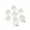 24 PCS Women Flower Crystal Swirl Hair Twists Coils Spirals Hair Clip Imitation Pearl Spiral Bobby Hair Pins Twist Hair Pins for Wedding Party (E#) view 2