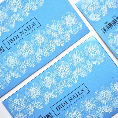 IBDI Abstract snowflake nail Decals/Sliders for manicure or pedicure, Decal for nails, Slider for manicures and pedicures, Nail art