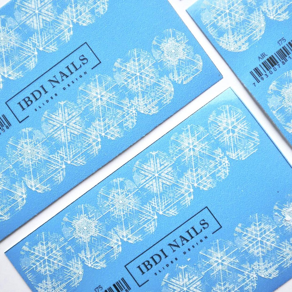 IBDI Abstract snowflake nail Decals/Sliders for manicure or pedicure, Decal for nails, Slider for manicures and pedicures, Nail art