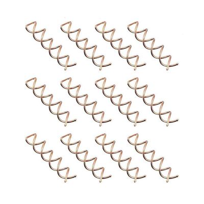 20 PCS Metal Spiral Hair Pins Fast Bun Twist Screws Bobby Hair Pins Spin Hair Clip Hairdressing Tool Woven DIY Hair Style (Rose Gold)