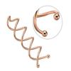 20 PCS Metal Spiral Hair Pins Fast Bun Twist Screws Bobby Hair Pins Spin Hair Clip Hairdressing Tool Woven DIY Hair Style (Rose Gold) view 2