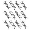 20 PCS Metal Spiral Hair Pins Fast Bun Twist Screws Bobby Hair Pins Spin Hair Clip Hairdressing Tool Woven DIY Hair Style (Black) view 1