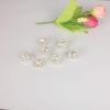 24 PCS Women Flower Crystal Swirl Hair Twists Coils Spirals Hair Clip Imitation Pearl Spiral Bobby Hair Pins Twist Hair Pins for Wedding Party (A#) view 4
