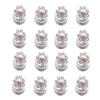 24 PCS Women Flower Crystal Swirl Hair Twists Coils Spirals Hair Clip Imitation Pearl Spiral Bobby Hair Pins Twist Hair Pins for Wedding Party (C#) view 1