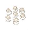 24 PCS Women Flower Crystal Swirl Hair Twists Coils Spirals Hair Clip Imitation Pearl Spiral Bobby Hair Pins Twist Hair Pins for Wedding Party (C#) view 3