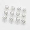24 PCS Women Flower Crystal Swirl Hair Twists Coils Spirals Hair Clip Imitation Pearl Spiral Bobby Hair Pins Twist Hair Pins for Wedding Party (C#) view 4