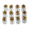 24 Pcs Bridal Wedding Rhinstone Spiral Twist Screw Hair Pins Rose Flower Hair Clips Spiral Bobby Pins Hair Bun Styling Tool Hair Accessories (Gold) view 1