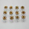 24 Pcs Bridal Wedding Rhinstone Spiral Twist Screw Hair Pins Rose Flower Hair Clips Spiral Bobby Pins Hair Bun Styling Tool Hair Accessories (Gold) view 2