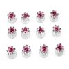 24 Pcs Bridal Wedding Rhinstone Spiral Twist Screw Hair Pins Rose Flower Hair Clips Spiral Bobby Pins Hair Bun Styling Tool Hair Accessories (Pink) view 1