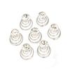 24 PCS Women Flower Crystal Swirl Hair Twists Coils Spirals Hair Clip Imitation Pearl Spiral Bobby Hair Pins Twist Hair Pins for Wedding Party (D#) view 1
