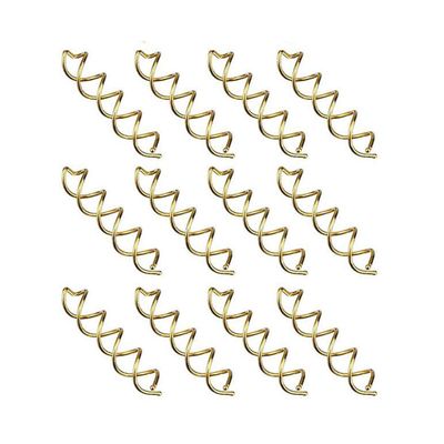 20 PCS Metal Spiral Hair Pins Fast Bun Twist Screws Bobby Hair Pins Spin Hair Clip Hairdressing Tool Woven DIY Hair Style (Gold)
