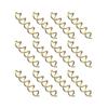 20 PCS Metal Spiral Hair Pins Fast Bun Twist Screws Bobby Hair Pins Spin Hair Clip Hairdressing Tool Woven DIY Hair Style (Gold) view 1