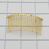 10 PCS 20 Teeth Metal Hair Clip Combs Iron Wire Hair Clasp Side Combs DIY Bridal Wedding Veil Combs for Women (Gold) view 3