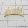 10 PCS 20 Teeth Metal Hair Clip Combs Iron Wire Hair Clasp Side Combs DIY Bridal Wedding Veil Combs for Women (Gold) view 4