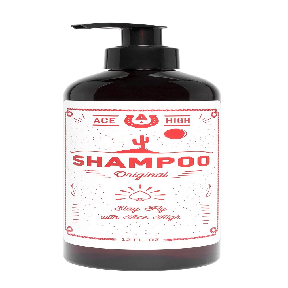 ace high Shampoo, Super Cleansing and Non-Drying, Promotes Scalp Health, Small Batch, Sulfate Free,12oz