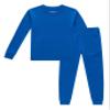 Family Feeling Boys Girls Kids Pajamas Solid Colors 2 Piece Pajama Set Cotton Toddler Blue Size 4T view 1