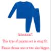 Family Feeling Boys Girls Kids Pajamas Solid Colors 2 Piece Pajama Set Cotton Toddler Blue Size 4T view 2