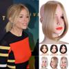 LesafeV Forehead Hairline Replacement Fringe Middle Part Clip in Bangs Extension Seamless Hairpiece 2# view 1