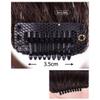 LesafeV Messy Forehead Curly Bangs Clip in Wiglet Hairpiece 100% Human Hair Fringe Extension Light Brown view 4