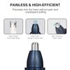ONEDONE Nose Hair Trimmer - 3 in 1 USB Rechargeable Ear Nose Hair Trimmer for Men, Dual-Edge Blades Painless Electric Ear Trimmer Eyebrow Clipper Father's Day Gifts view 3
