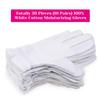 100 Percent Cotton Gloves for Dry Hands Eczema, Selizo 10 Pairs White Cotton Gloves for Women Dry Hands Moisturizing Cosmetic Sensitive Irritated Skin Spa view 2