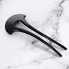 6Pcs Simple U-Shape Hairpins Magic Fast Spiral Hair Braid Twist Styling Clips Chignon Pins Hair Sticks Hair Forks for Women Lady Girls, Black view 2