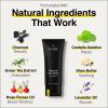 Lumin Charcoal Face Wash for Men, Daily Detox Cleanser, Hydrating Facial Wash w Activated Charcoal, Exfoliates & Unclogs Pores, Oil Control, Refreshing Skincare for Normal & Sensitive Skin, 2 Pack view 2