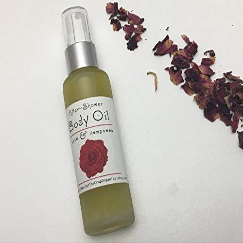 After-Shower Body Oil; Vanilla-Rose Spice