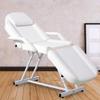 Paddie Professional Massage Bed 3-Section Folding, Adjustable Tattoo Table for Client, 73inch Facial Chair for Esthetician, White view 1