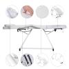 Paddie Professional Massage Bed 3-Section Folding, Adjustable Tattoo Table for Client, 73inch Facial Chair for Esthetician, White view 2