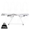 Paddie Professional Massage Bed 3-Section Folding, Adjustable Tattoo Table for Client, 73inch Facial Chair for Esthetician, White view 3