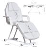 Paddie Professional Massage Bed 3-Section Folding, Adjustable Tattoo Table for Client, 73inch Facial Chair for Esthetician, White view 4