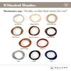 Heliums Thin Seamless Hair Ties - Dark Brown - 6mm Nylon No Damage Ponytail Holders, 1.75 Inch, Medium Hold for Thin to Normal Hair - 18 Pack view 4