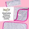 StansOut Makeup Towels - Pack of 3 Reusable Makeup Remover Cloths - Microfiber Facial Towels for Makeup Removal - Washcloths for Gentle Cleansing - Soft Towels for Face and Body Care, 12x12 in, Gray. view 2