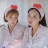 2 Pcs Cute Strawberry Headbands Soft Washing Face Makeup Hair Bands Elastic Spa Shower Yoga Sports Headwraps Hair Accessories for Women and Girls view 3