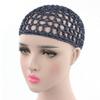 XISAOK Womens Mesh Hair Net Crochet Cap Solid Color Snood Sleeping Night Cover Turban(Gray) view 1