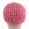 XISAOK Womens Mesh Hair Net Crochet Cap Solid Color Snood Sleeping Night Cover Turban(Gray) view 2
