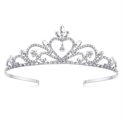 Lovelyshop Princess Rhinestone Wedding Tiara for Girls in Party Wedding-Silver