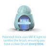 Tao Clean Ona Diamond Orbital Facial Brush and Cleansing Station  Robin's Egg Blue  Electric Face Cleansing Brush with Ergonomic Handle, Dual Speed Settings, 2 Piece Set, (BA-0201-RBE-US) view 3