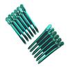12Pcs Metal Dividing Duck Bill Clips Clamp Hair Styling Clips Hairpin Stainless Steel Modelling Positioning Clamp Clip Professional Hairdressing Clip (Green) view 3