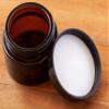 (12 Pack) 1 oz Amber Glass Thick Balm Jar with Black Lined Lid view 4