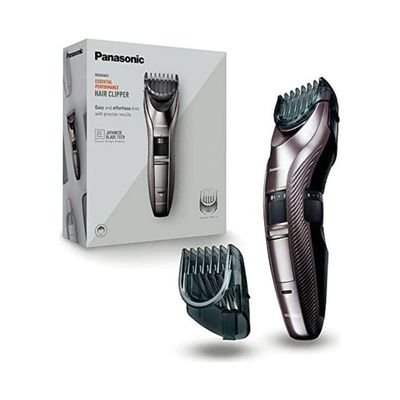 Panasonic ER-GC63 Electric Precision Trimmer for Beard, Hair and Body, 39 Settings, with or Without Cord, Easy Cleaning, Stainless Steel, Black