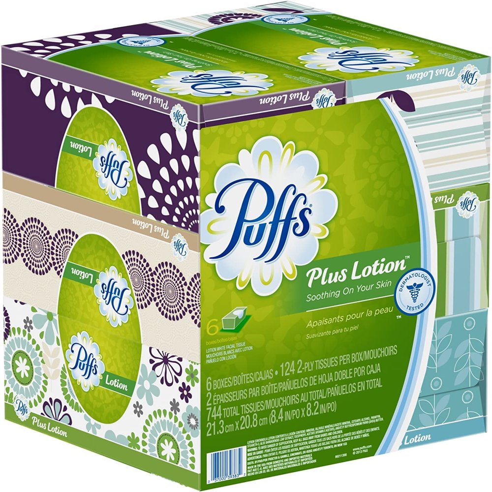 Puffs TISS +Lotion 124CT