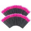 200 PCS Disposable Eyelash brush Mascara Wands Spoolies for Eye Lash Extension, Eyebrow and Makeup (Rose red) view 1