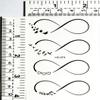 Mini Tattoos 2 Sheets Black Dove Bird Fly Heart Note Music Infinite Cartoon Tattoos Art Stickers Waterproof Temporary Painting Make up Sexy Body Fake Tattoo for Men Women Teens (14) view 2