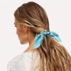 10 Pcs Solid Color Silk Satin Scrunchy Rabbit Ears Hair Ties Hair Scrunchies Soft Elastic Hair Rope Ponytail Holder Women Hair Accessories (Random Color) view 3
