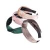 4 Pcs Velvet Cross Knot Wide Turban Headbands Soft Elastic Hair Band Hair Hoop Fashion Headwear Hair Accessories for Women view 1