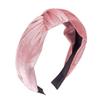 4 Pcs Velvet Cross Knot Wide Turban Headbands Soft Elastic Hair Band Hair Hoop Fashion Headwear Hair Accessories for Women view 4